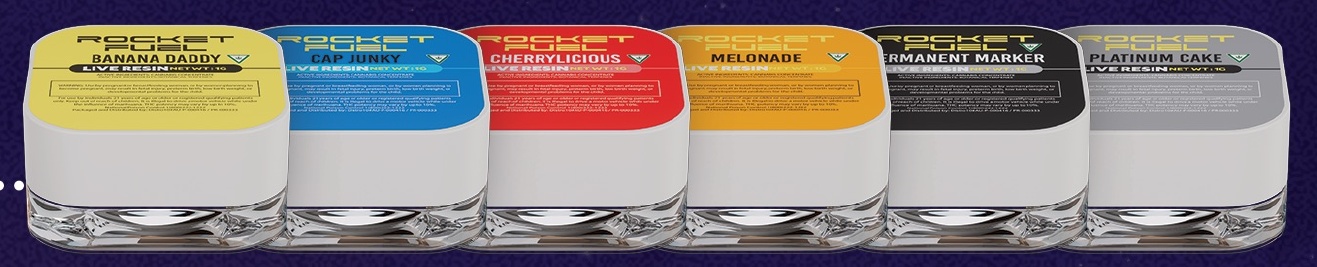 ROCKET FUEL 1g Live Resin original packaging